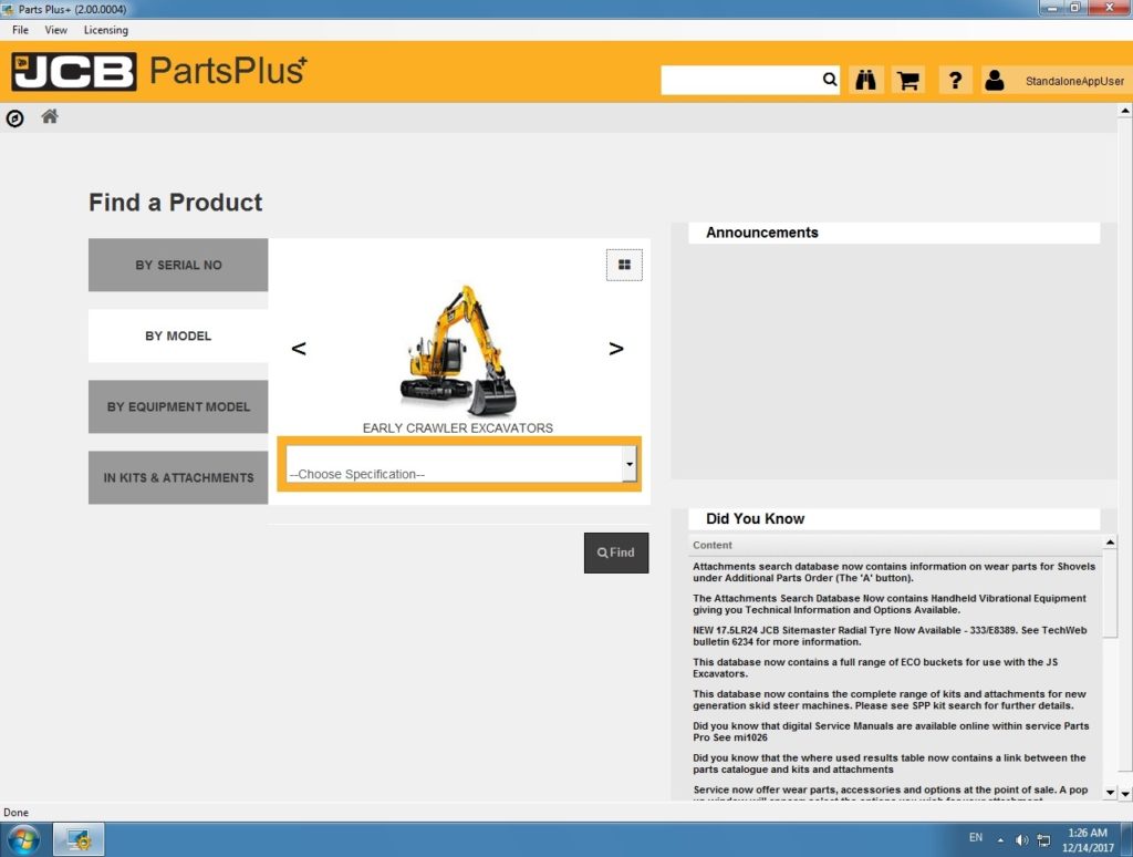 JCB Service Parts Pro